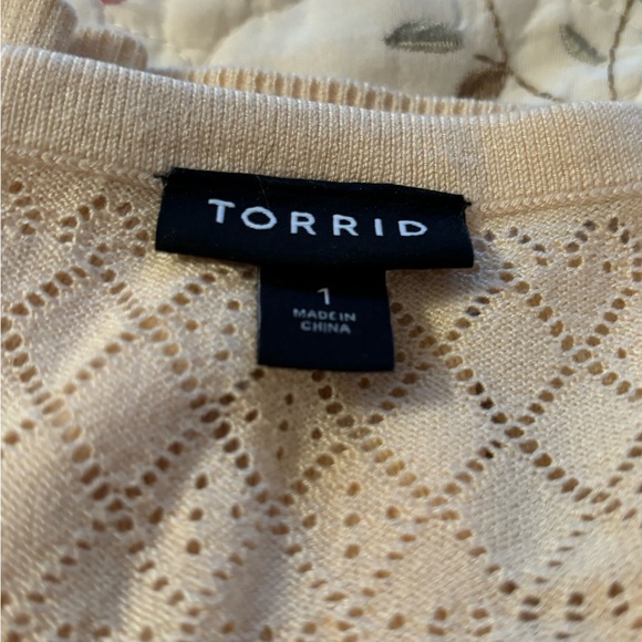 Torrid front tie long sleeve top - Picture 4 of 5